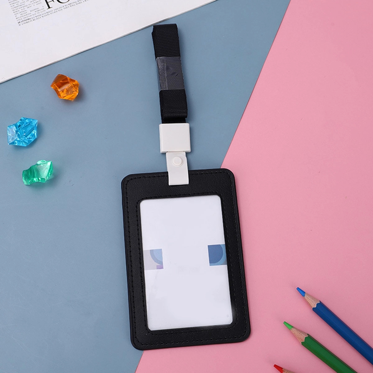 Leather Id Badge Holder 6