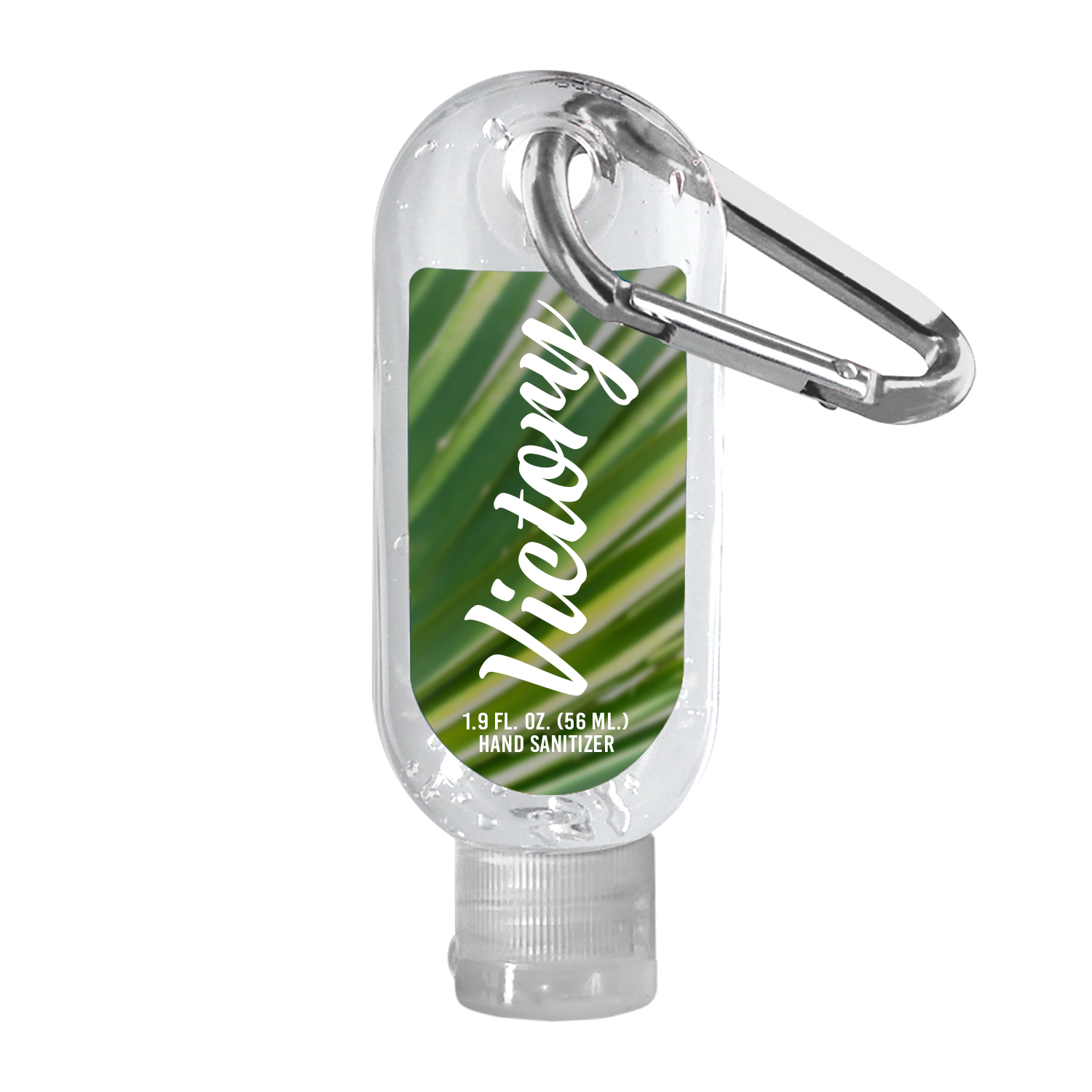 1.9 oz. Clear Sanitizer with Carabiner Hook 4