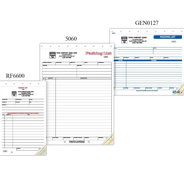 Packing Lists, Large, Carbonless 2