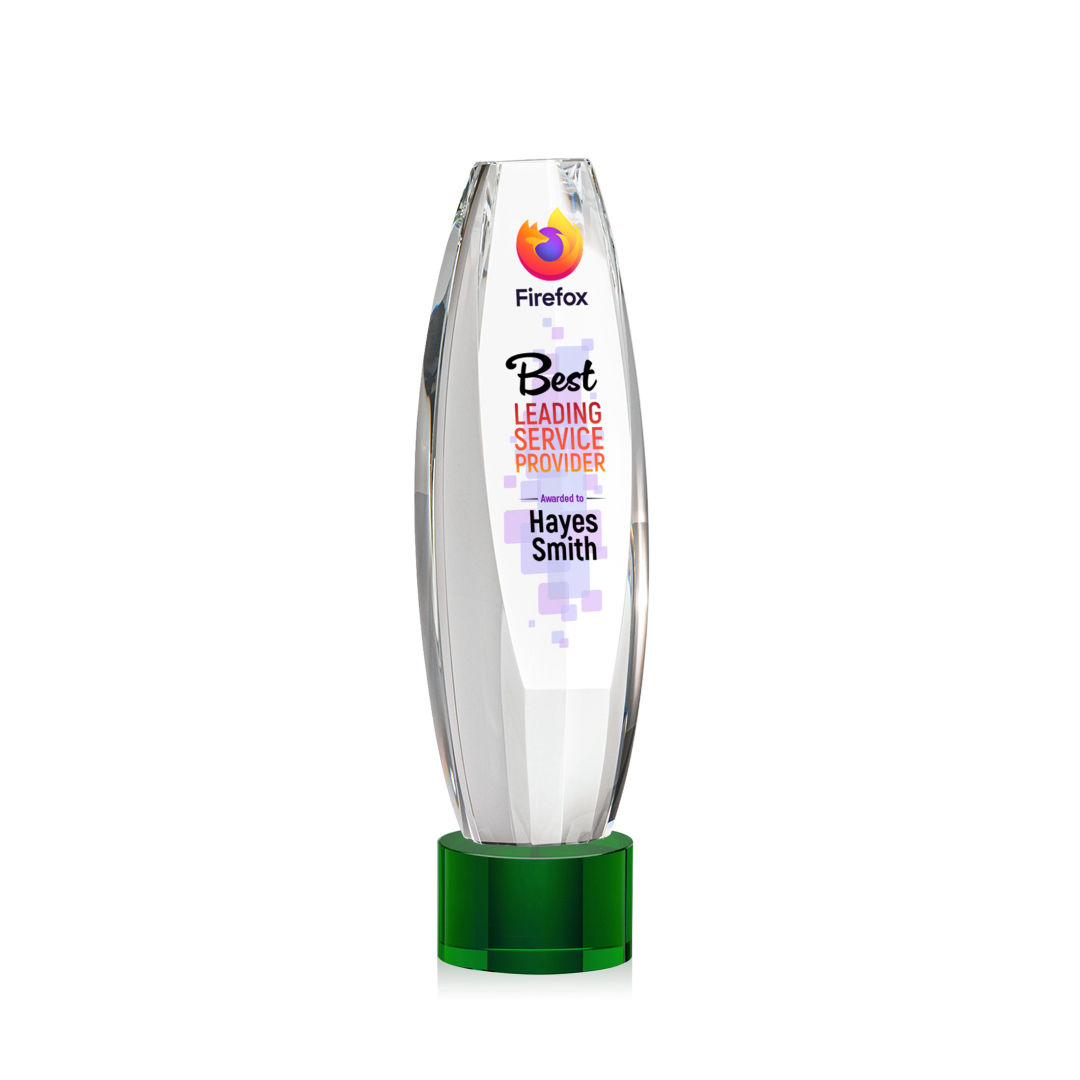 Hoover VividPrint™ Award on Marvel Base - Green 12