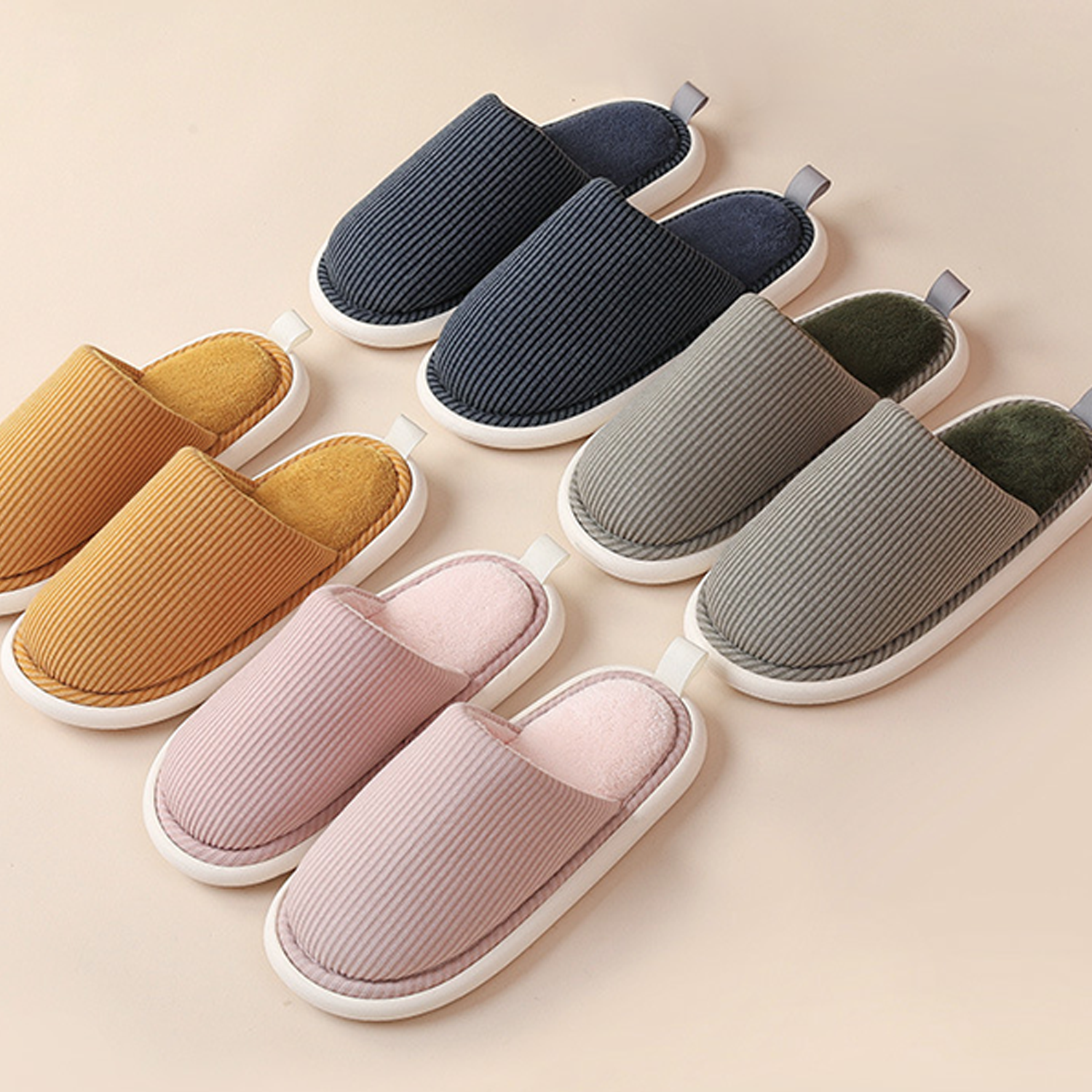 Winter warm and anti slip cotton slippers 7
