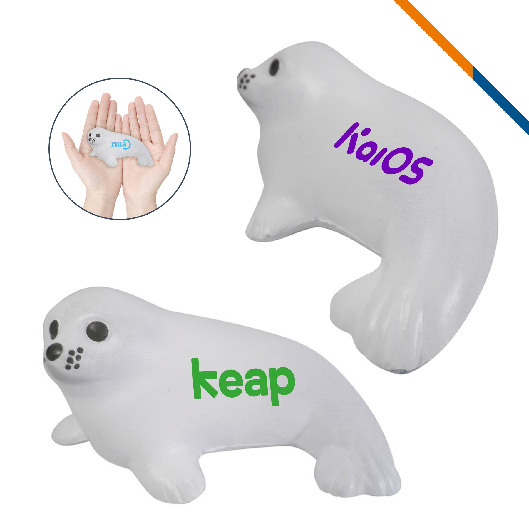 Aves White Seal Stress Ball 3