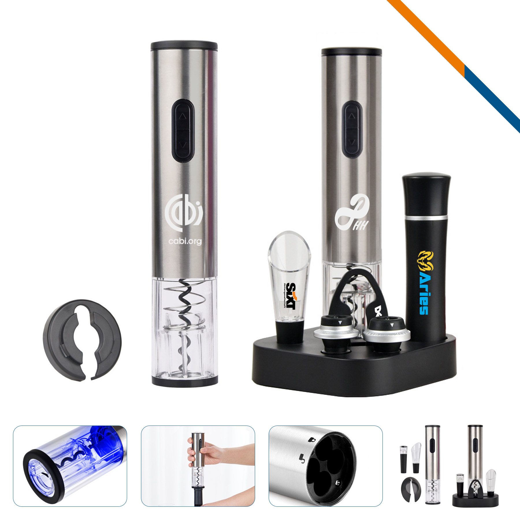 CorkNip Electric Wine Opener Set 1