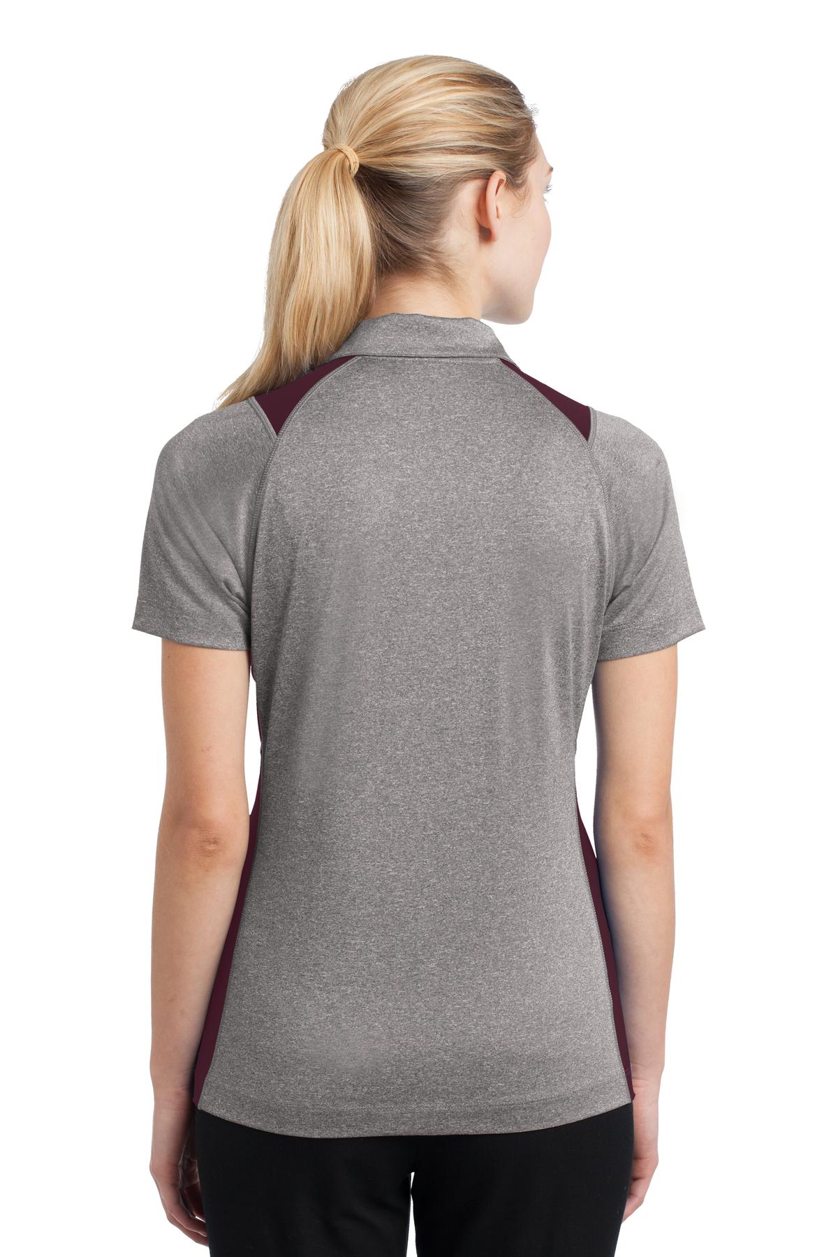 Sport-Tek® Women's Heather Colorblock Contender Polo 43