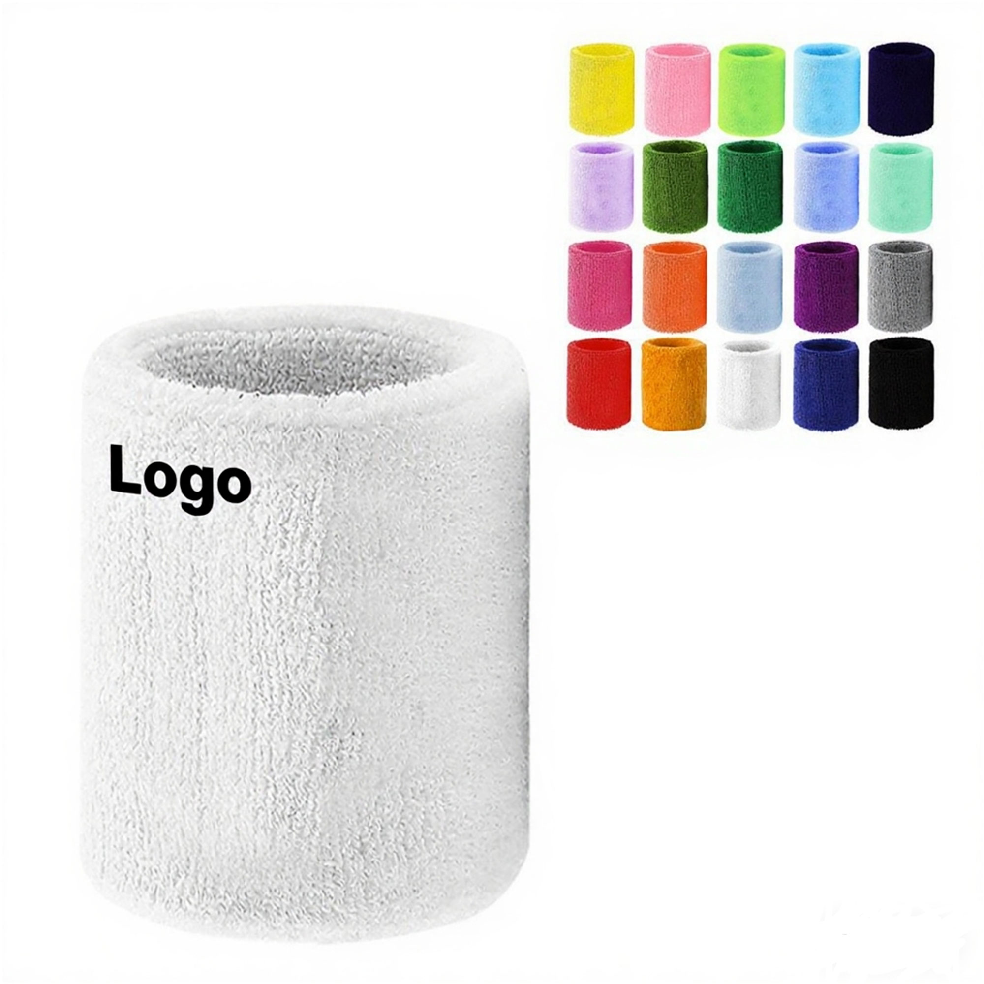 Sports Pure Cotton Sweat-Absorbing Wristband 2