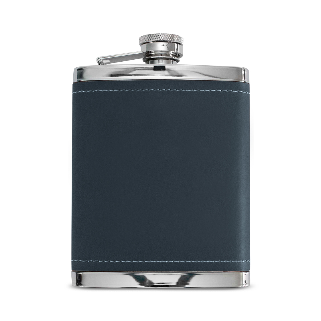 Walters Leather Premium Stainless Steel Hip Flask - 6 Oz 6
