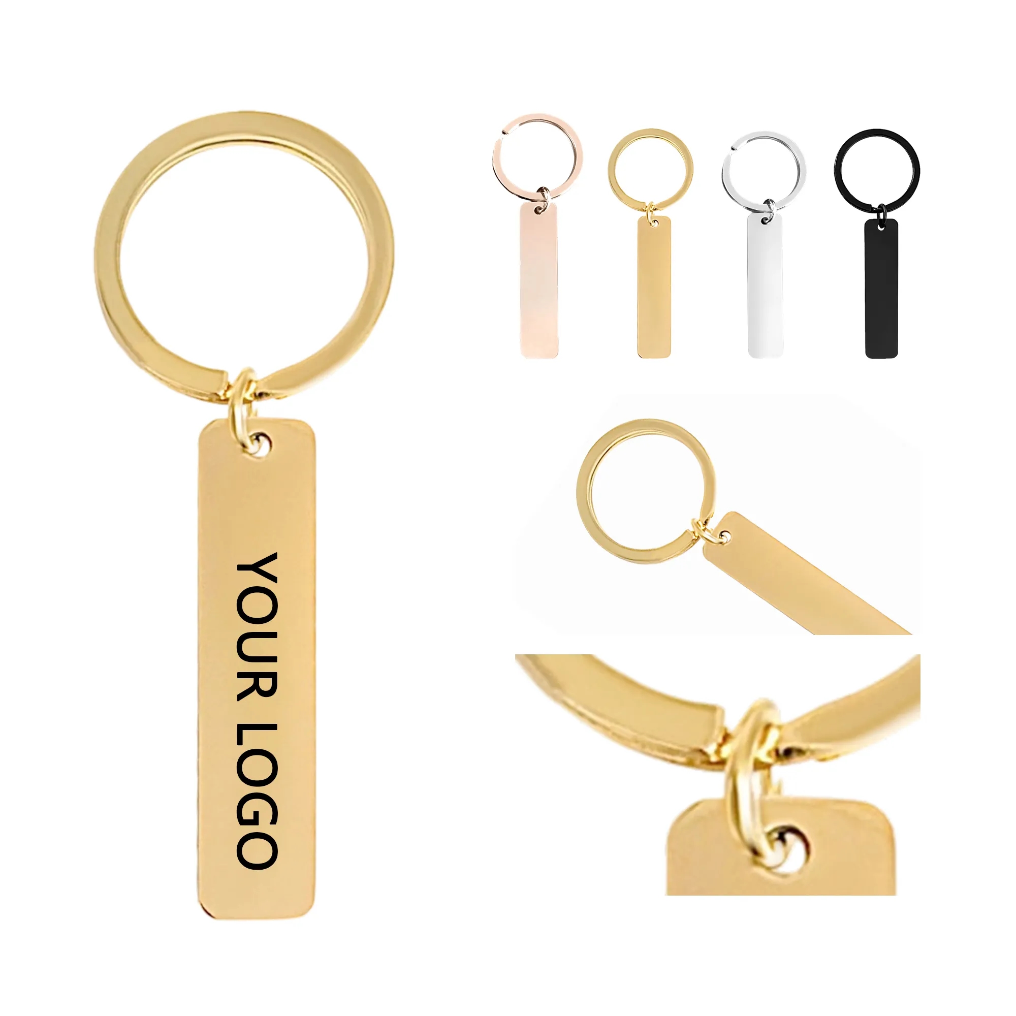 Titanium Steel Keychain with Smooth Modern Look 3