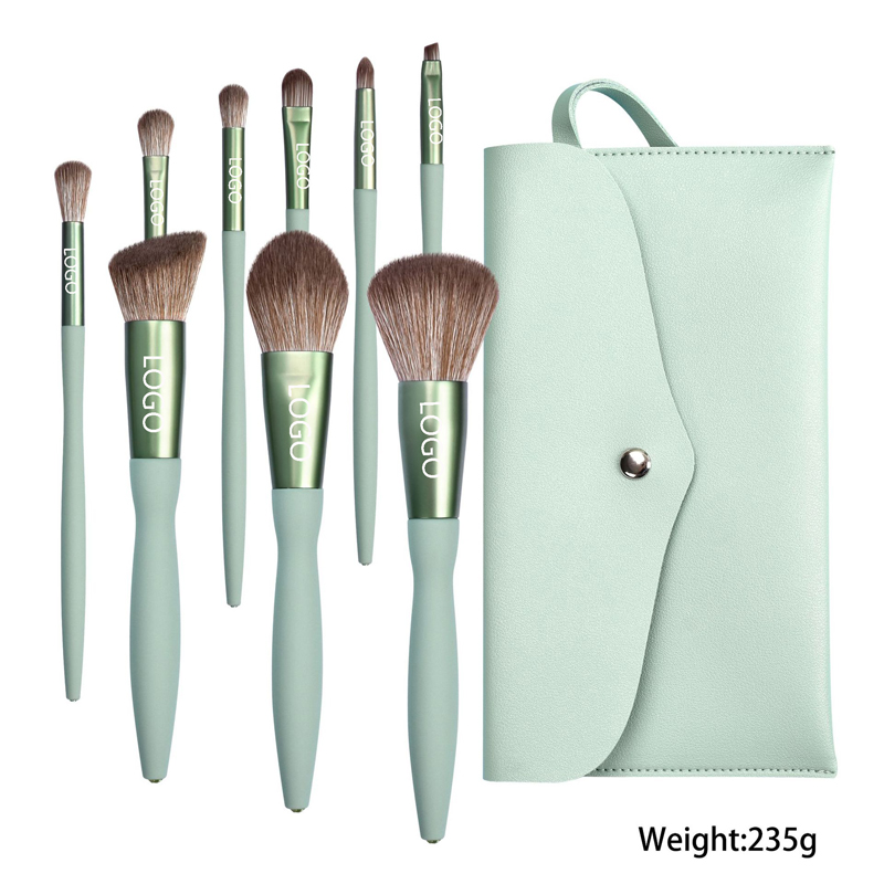 9pcs Diamond Blending Blush Concealer Eye Shadow Makeup Brush Set w/Magnetic buckle PU Bag 1