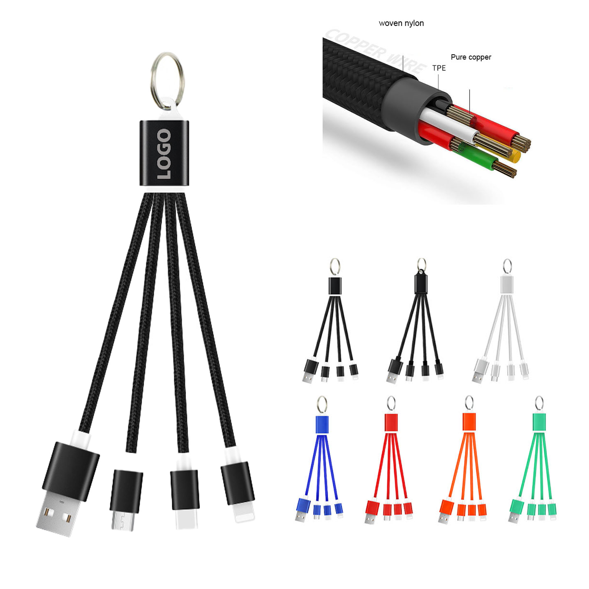 MOQ 20 Multi-Function Charging Cable 2