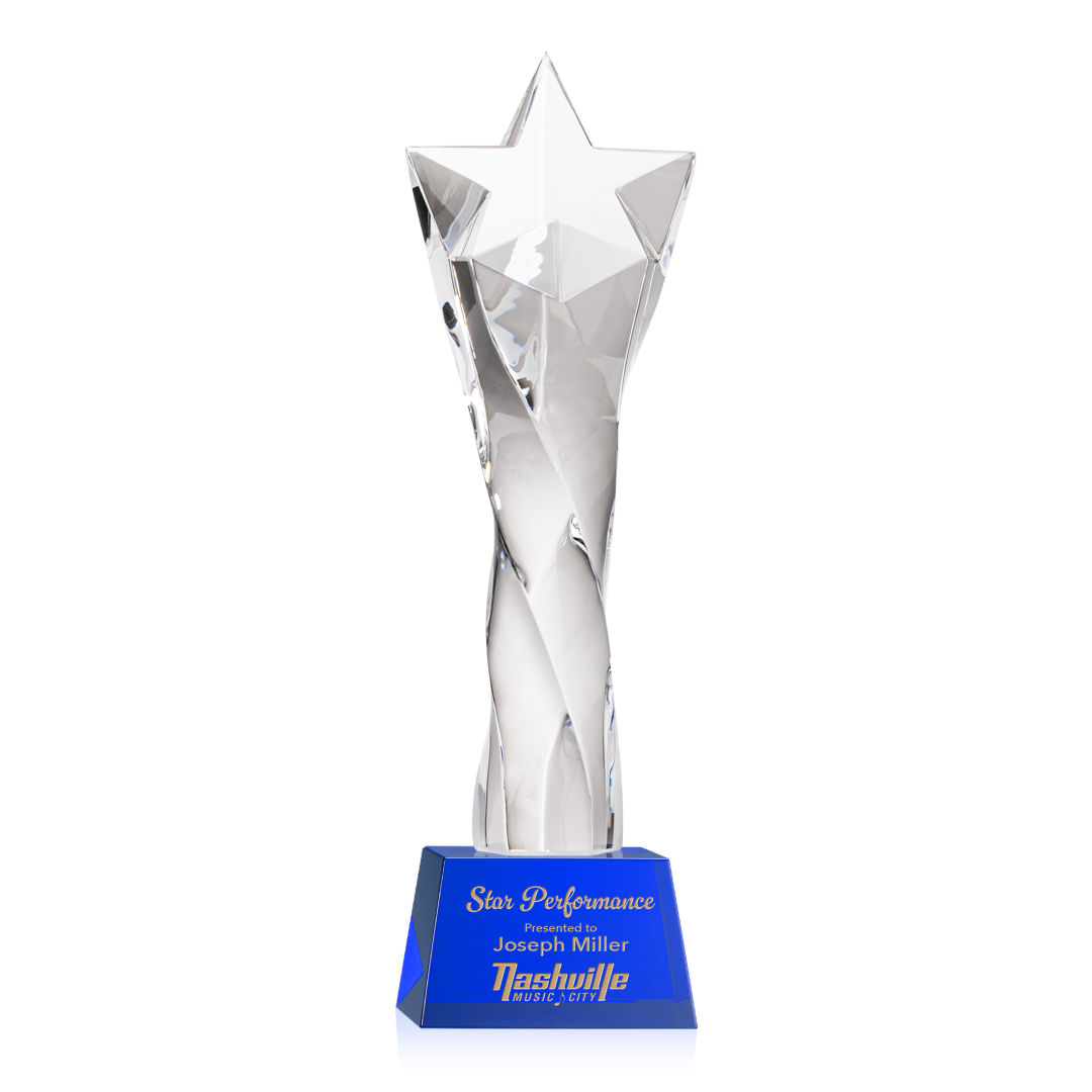 Arlington Star Award on Robson Base - Blue 9