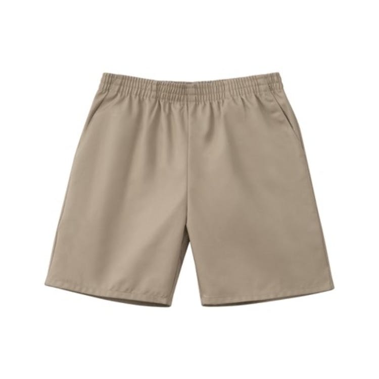 Unisex Pull-On Uniform Shorts - Size 4 Khaki 2