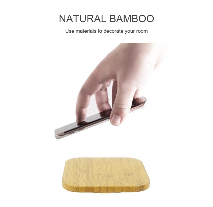 Bamboo Magnetic Wireless Charger 2