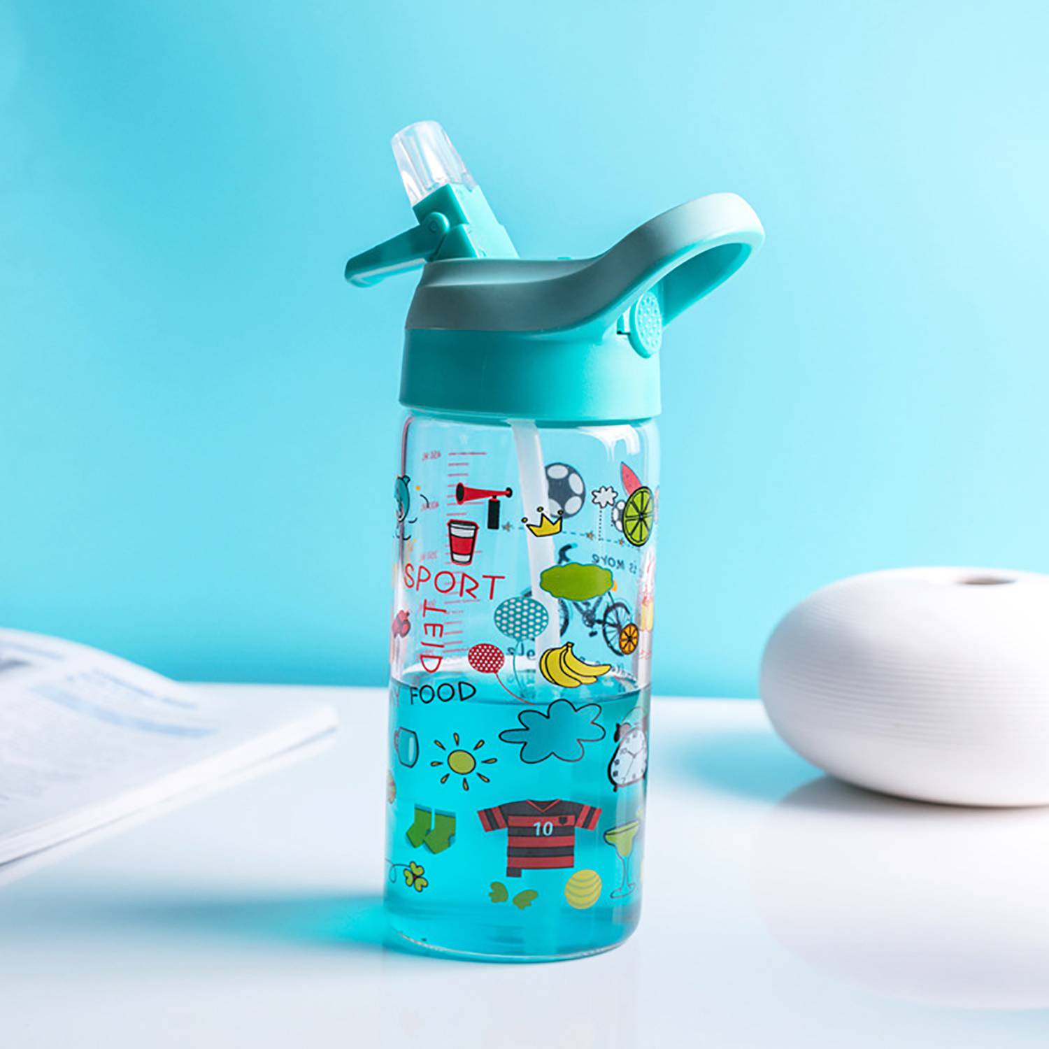 17oz Glass Tumbler with Lid - Stylish & Leak-Proof 6