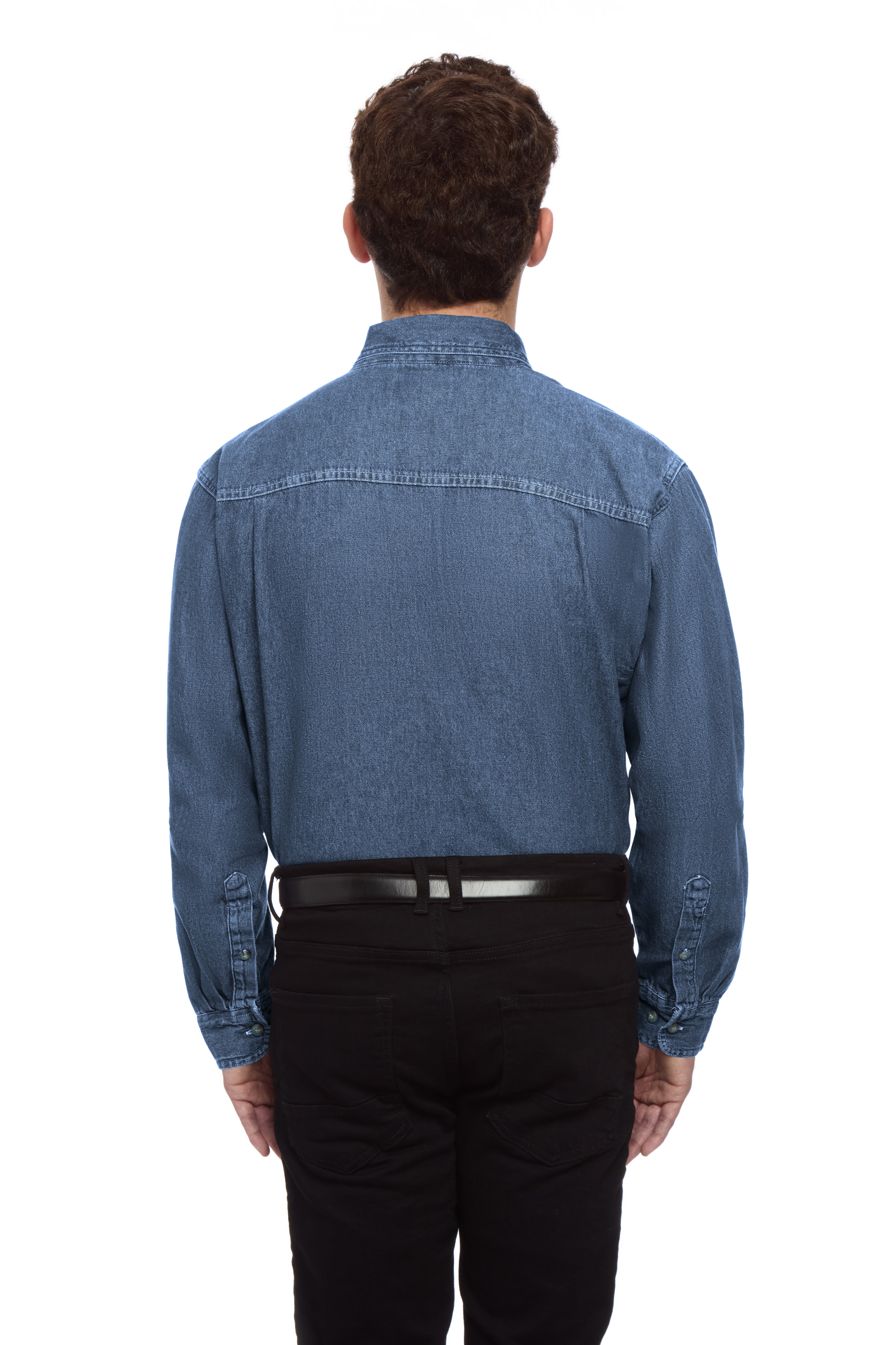 Men's L/S 100% Cotton Denim Shirt 5