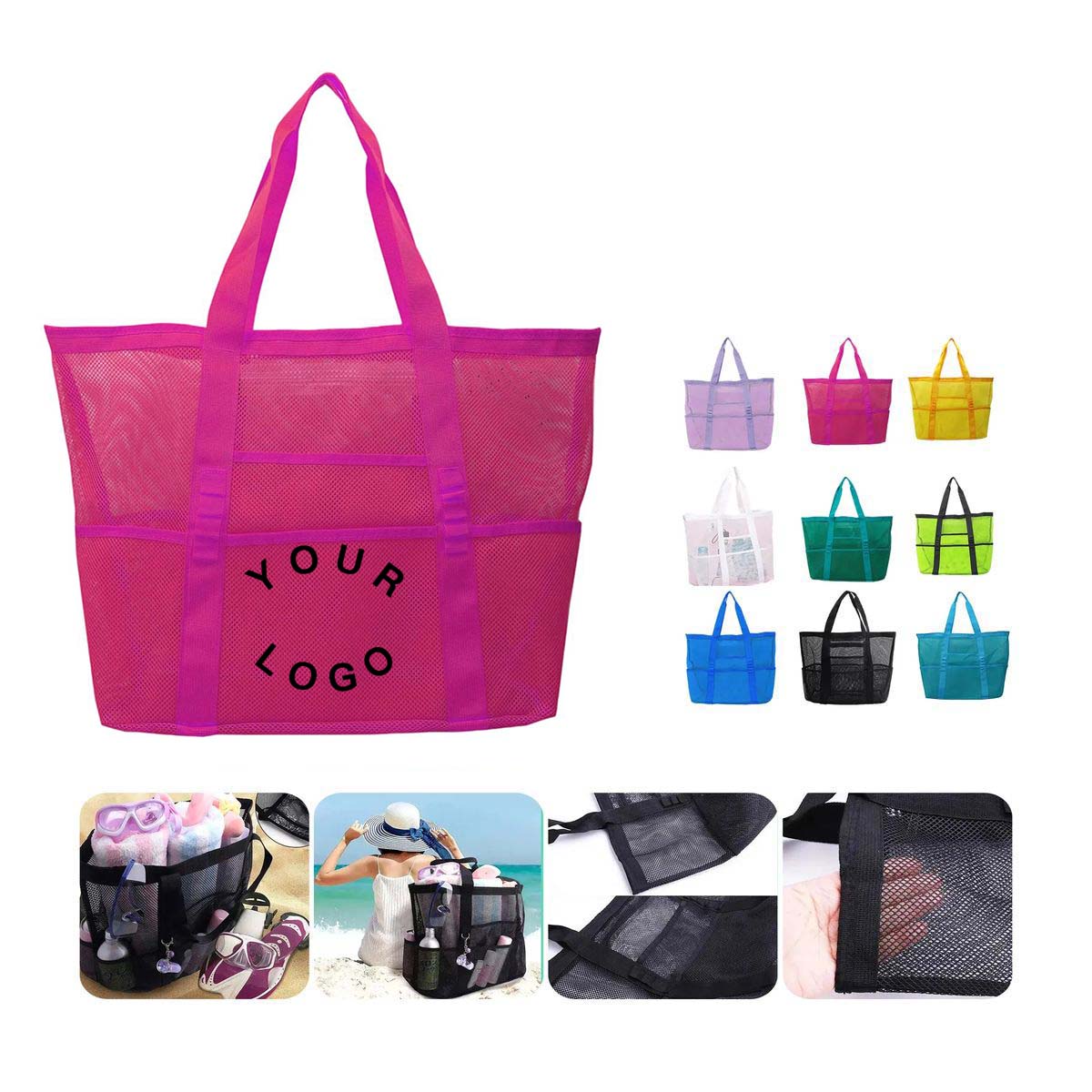 Large Capacity PU Storage Bag with Clear Liner 11