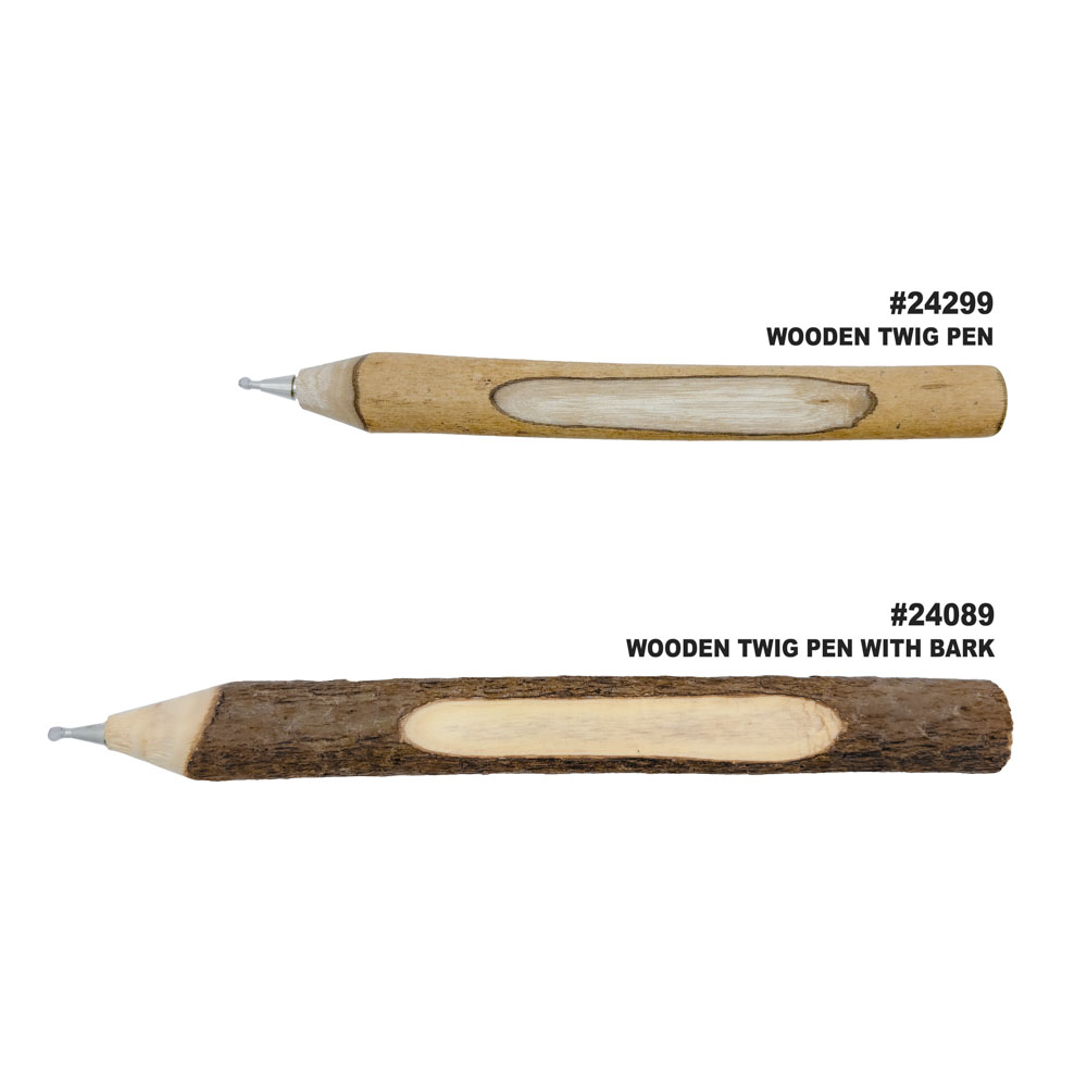 Wooden Twig Pen With Bark 3
