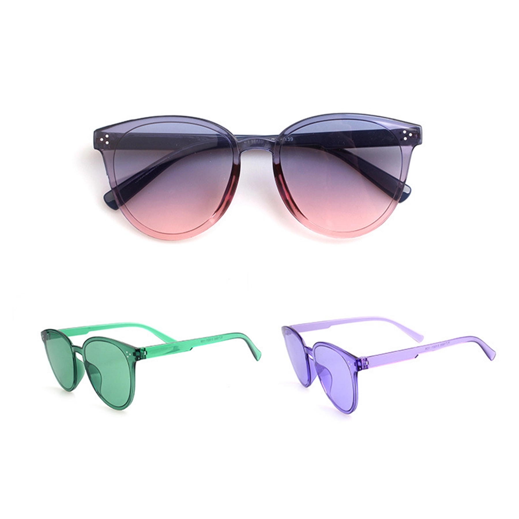 Plastic Frame Transparent Sunglasses 4