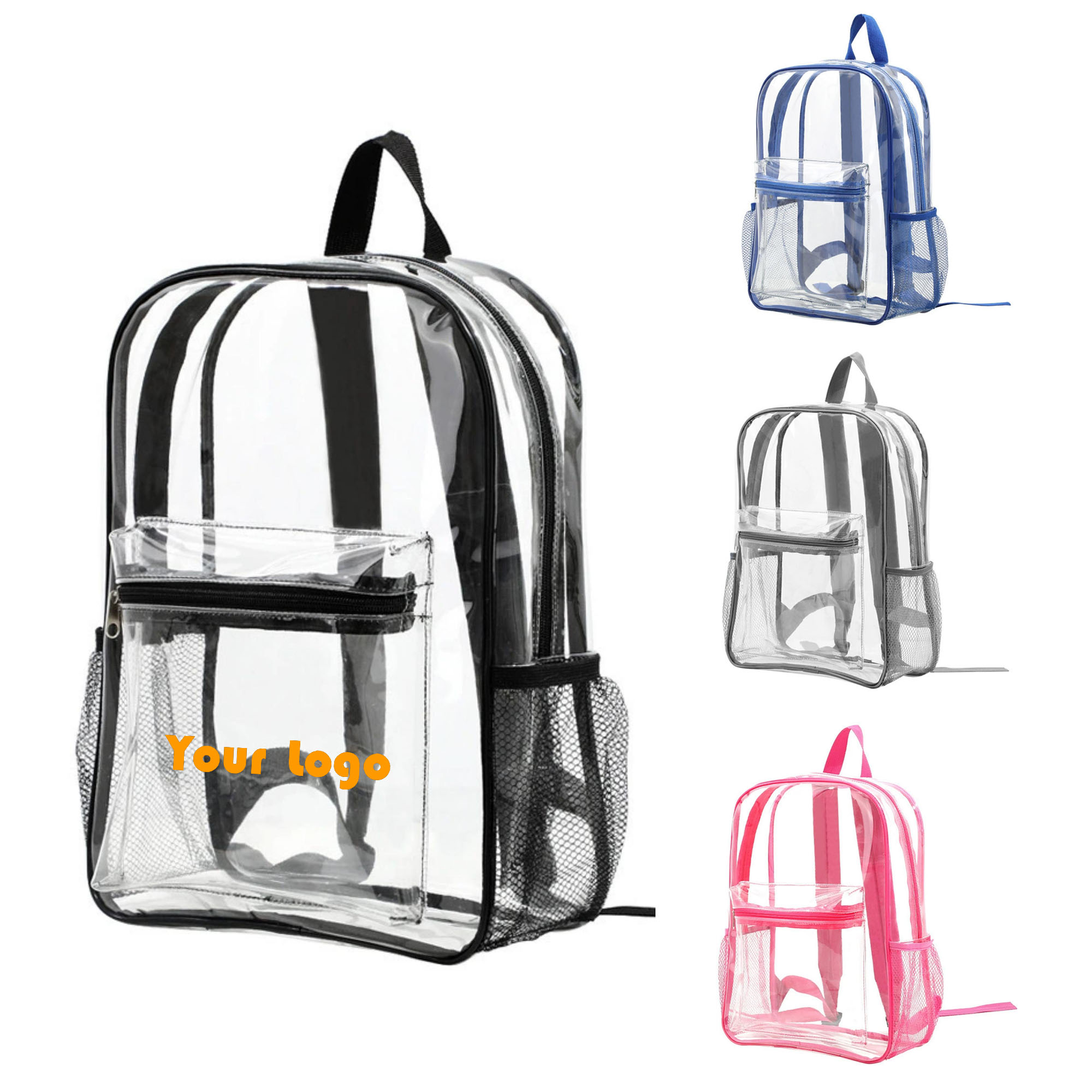 PVC Clear Plastic Daily Backpack 5