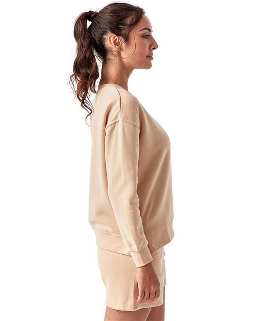 Women's Billie Side-Zip Crewneck Sweatshirt - TD600 29