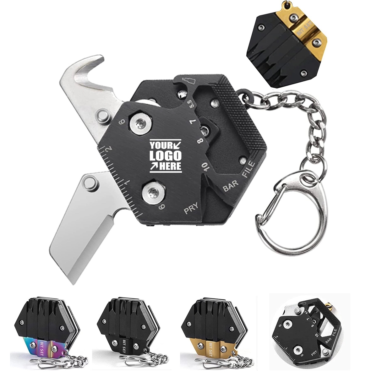 Multifunction Keychain Knife Outdoor Escape Mini Tools 5