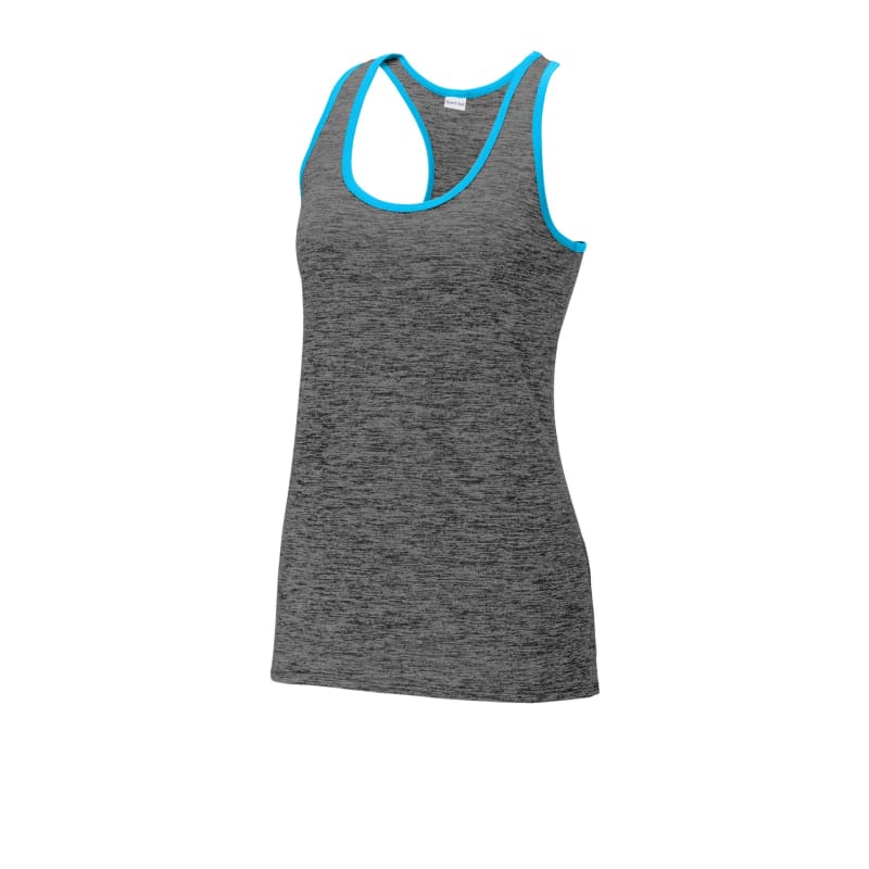 Sport-Tek Women's PosiCharge Electric Heather Racerback Tank. 3