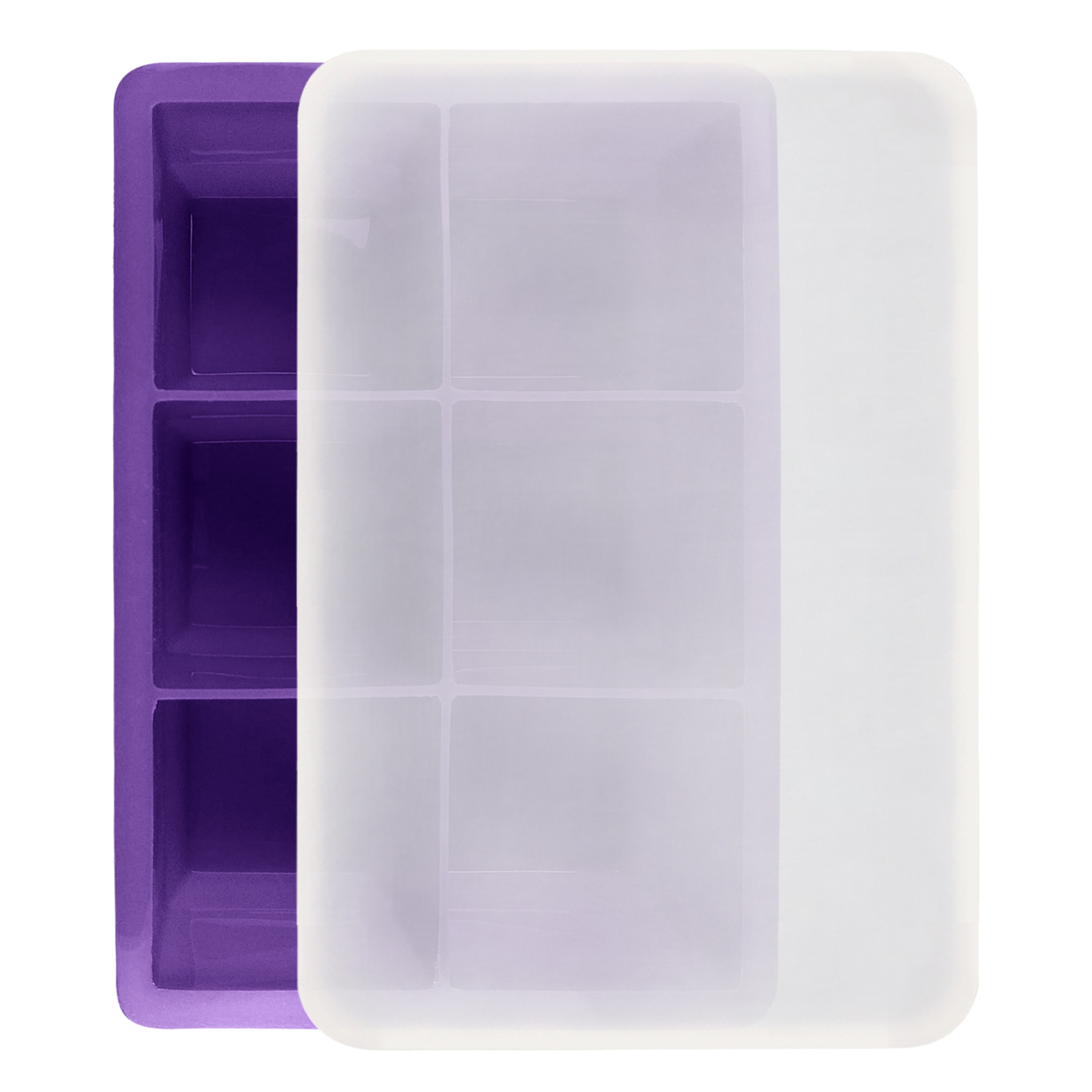 6 Flexible Silicone Ice Cube Trays 5