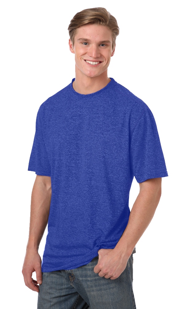 Men's Heathered Crew Neck Tee 10