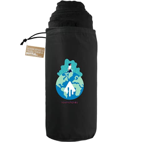 100% Recycled PET Fleece Blanket with RPET Pouch 63