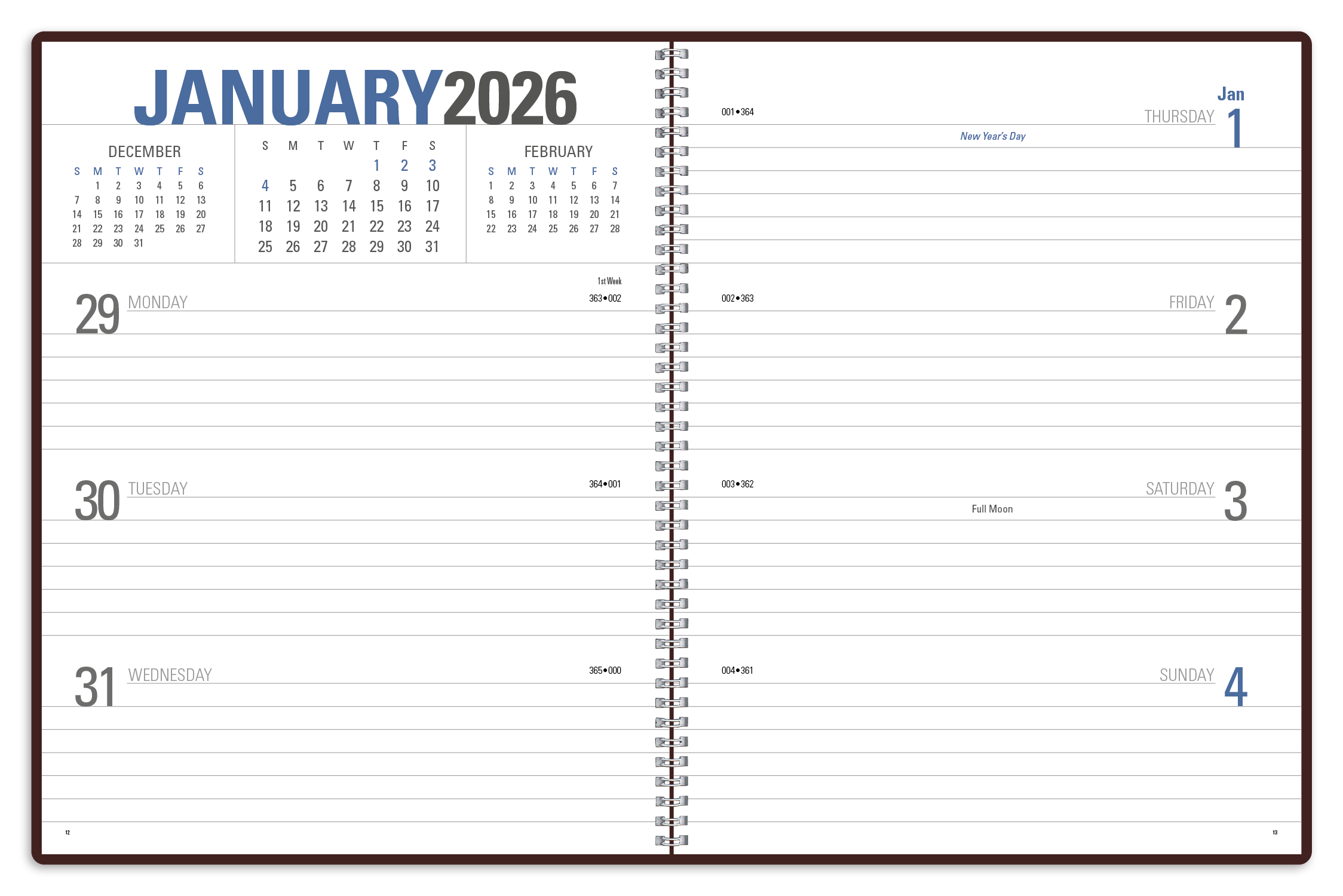 Triumph® Calendars Classic Weekly Planner 22