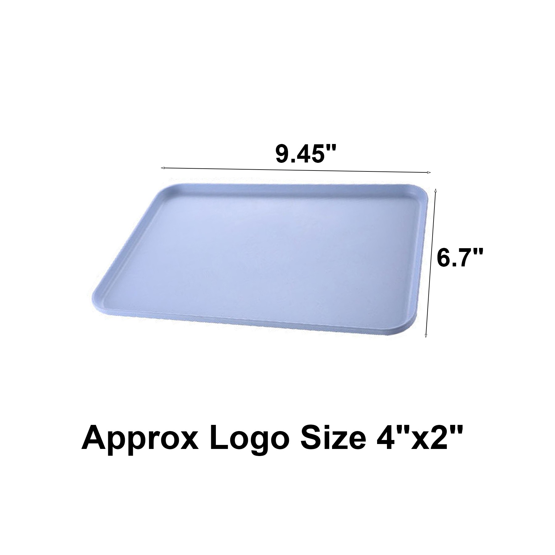 Rectangle Wheat Straw Food Serving Tray 2