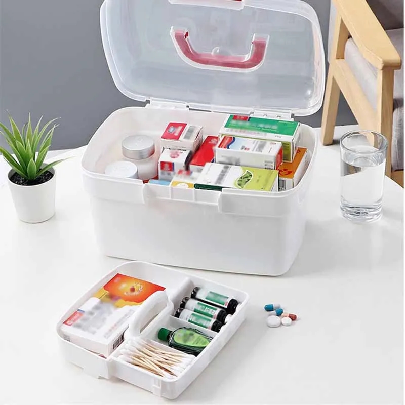Double-decker home emergency medical kit 1