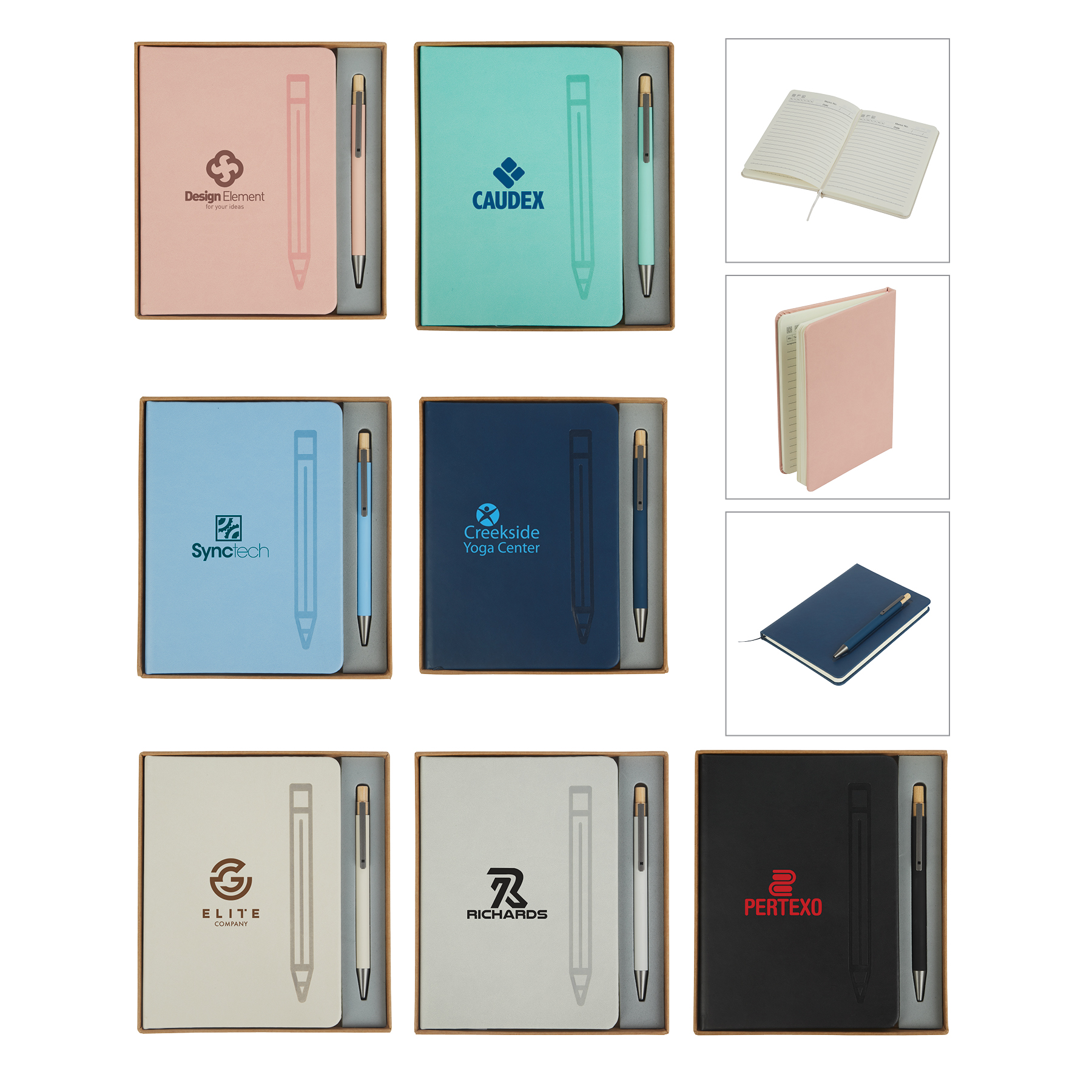 Manhattan II Gift Set w/ Magnetic Journal & Recycled Pen 25