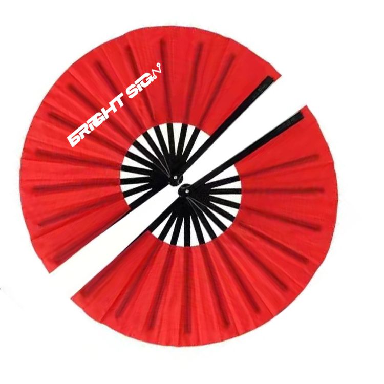 Large Folding Nylon Festival Fan 2
