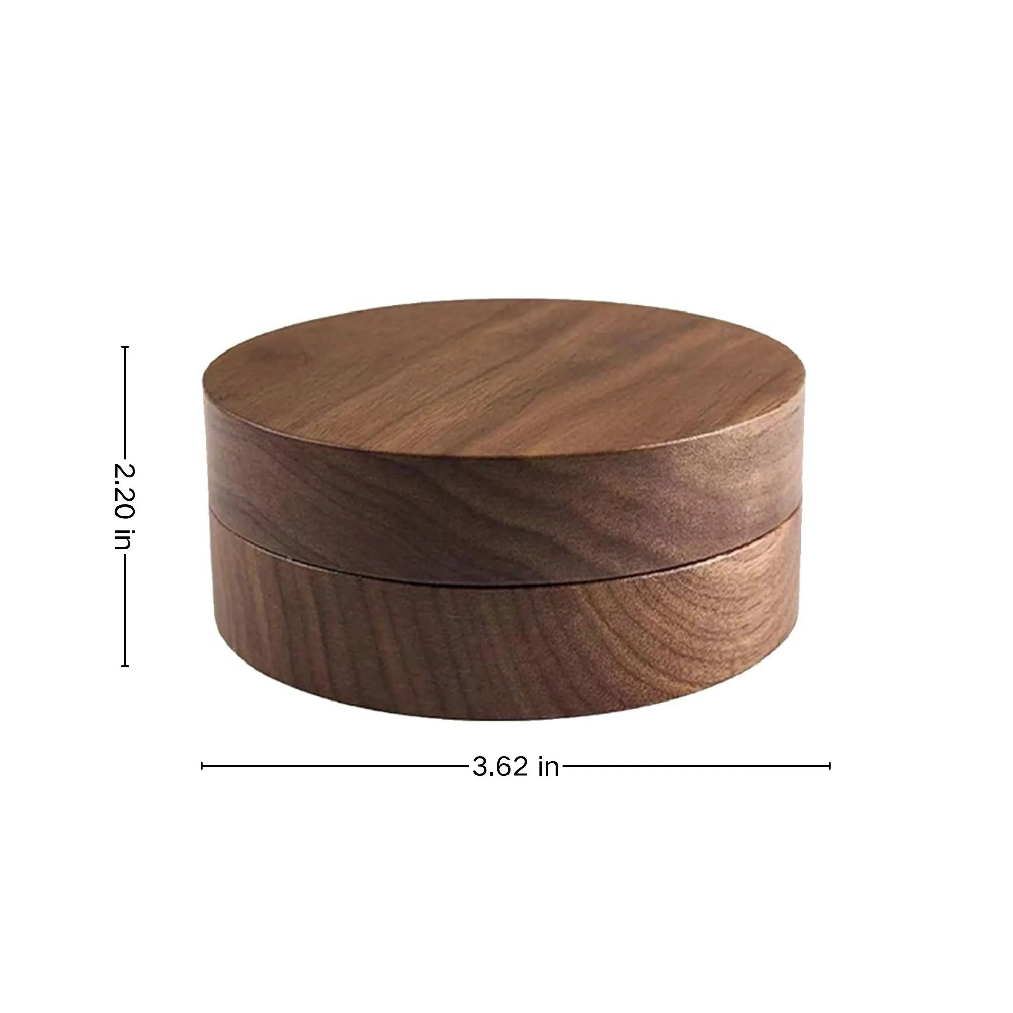 Solid Wood Lid Stainless Steel Office Ashtray 2