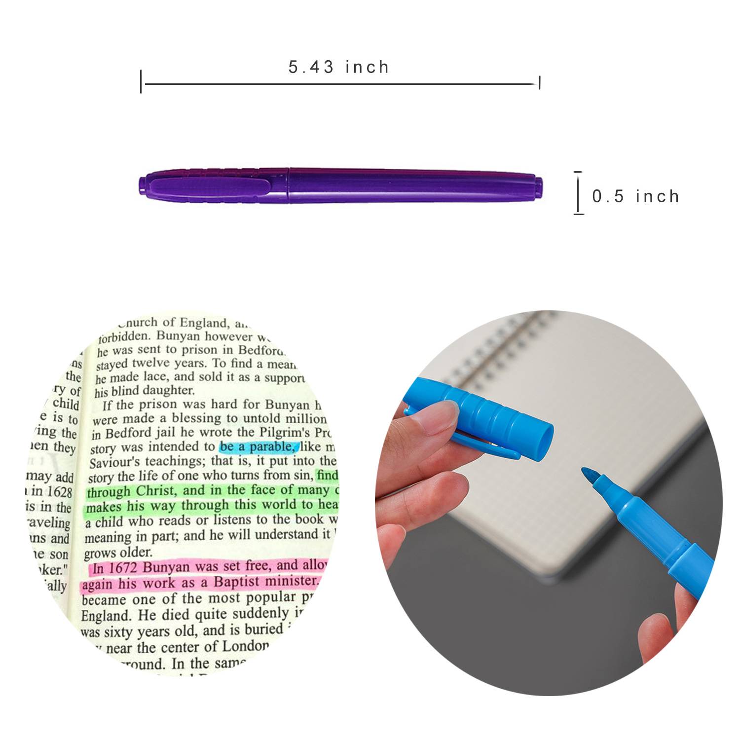 Brite Spots Jumbo Fluorescent Highlighter 5