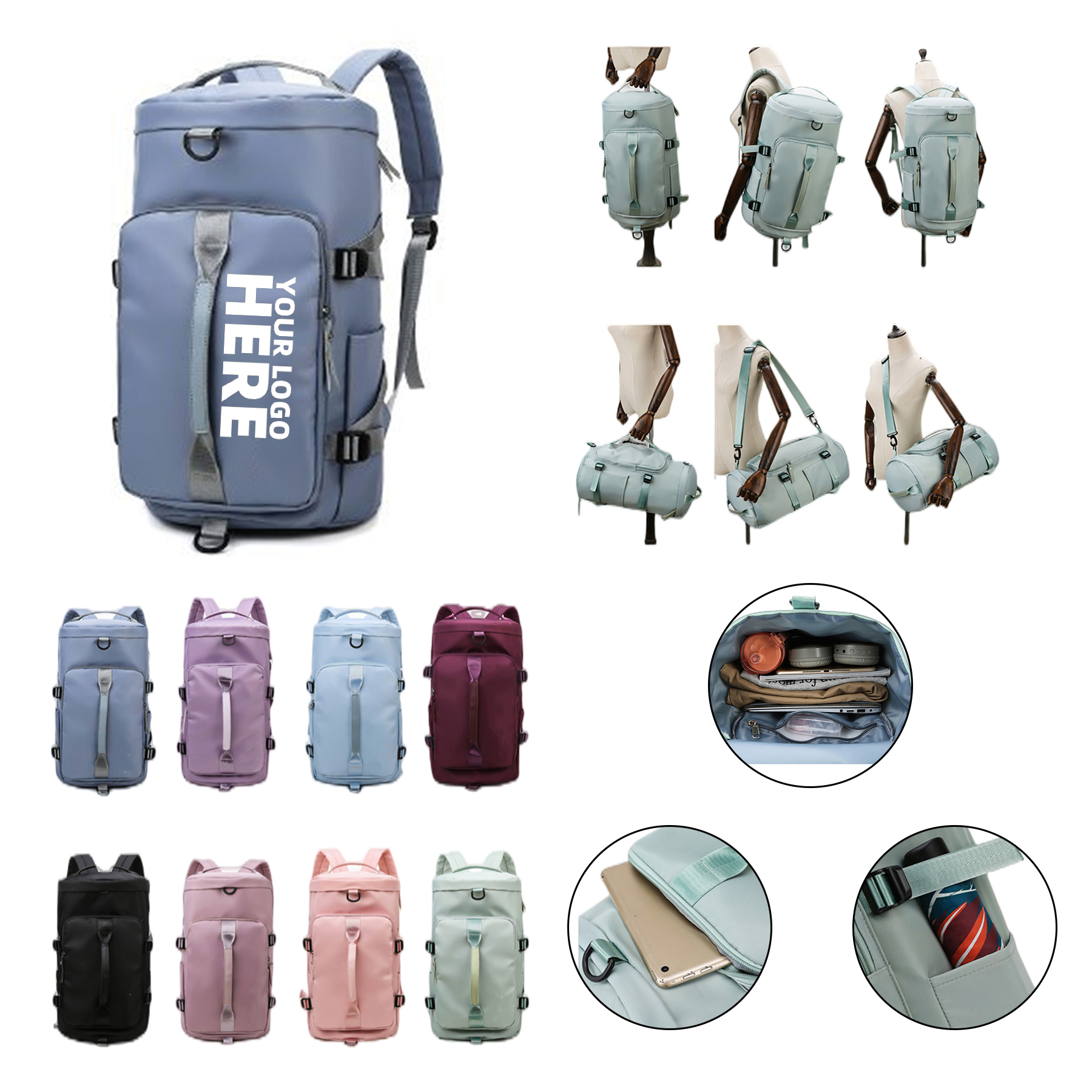 Weekender Overnight Bag With Shoes Compartment 1