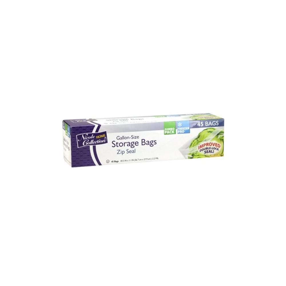 Gallon Double Seal Storage Bags - 45-Pack Kosher Certified 2