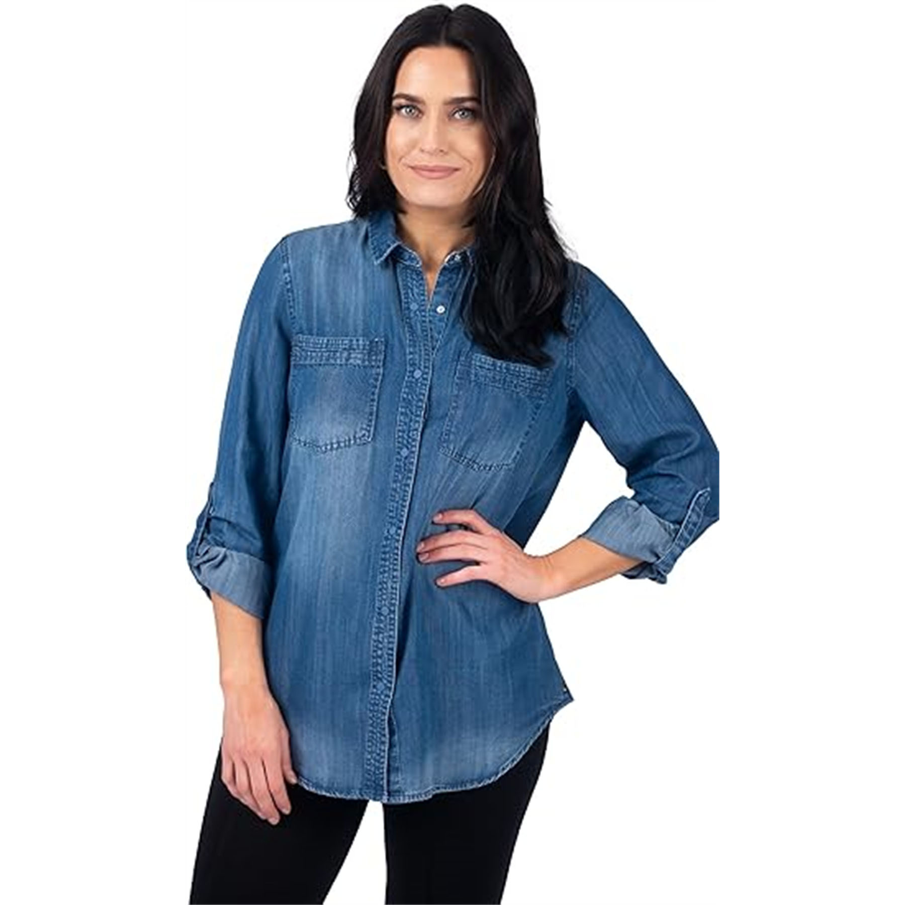 Long Denim Shirt 2