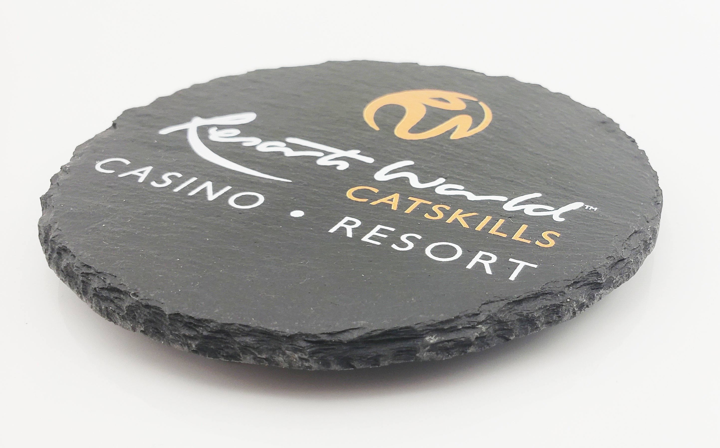 Slate Round Coasters with Full Color Imprint 2