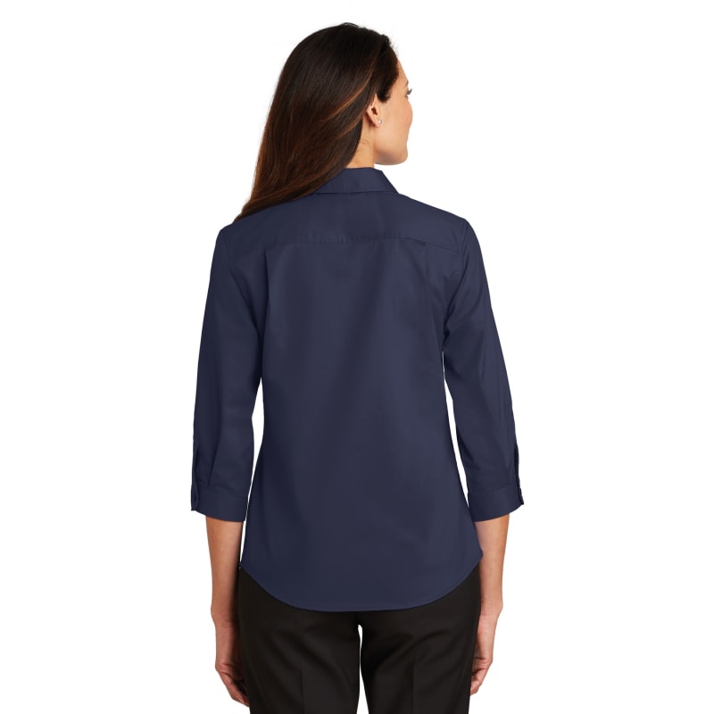 Port Authority Ladies 3/4-Sleeve SuperPro Twill Shirt. 7