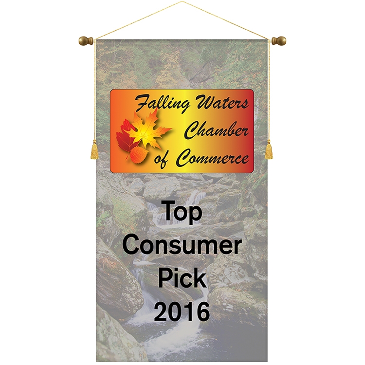 26" x 48" Podium Banner, Straight Cut/ No Fringe 2