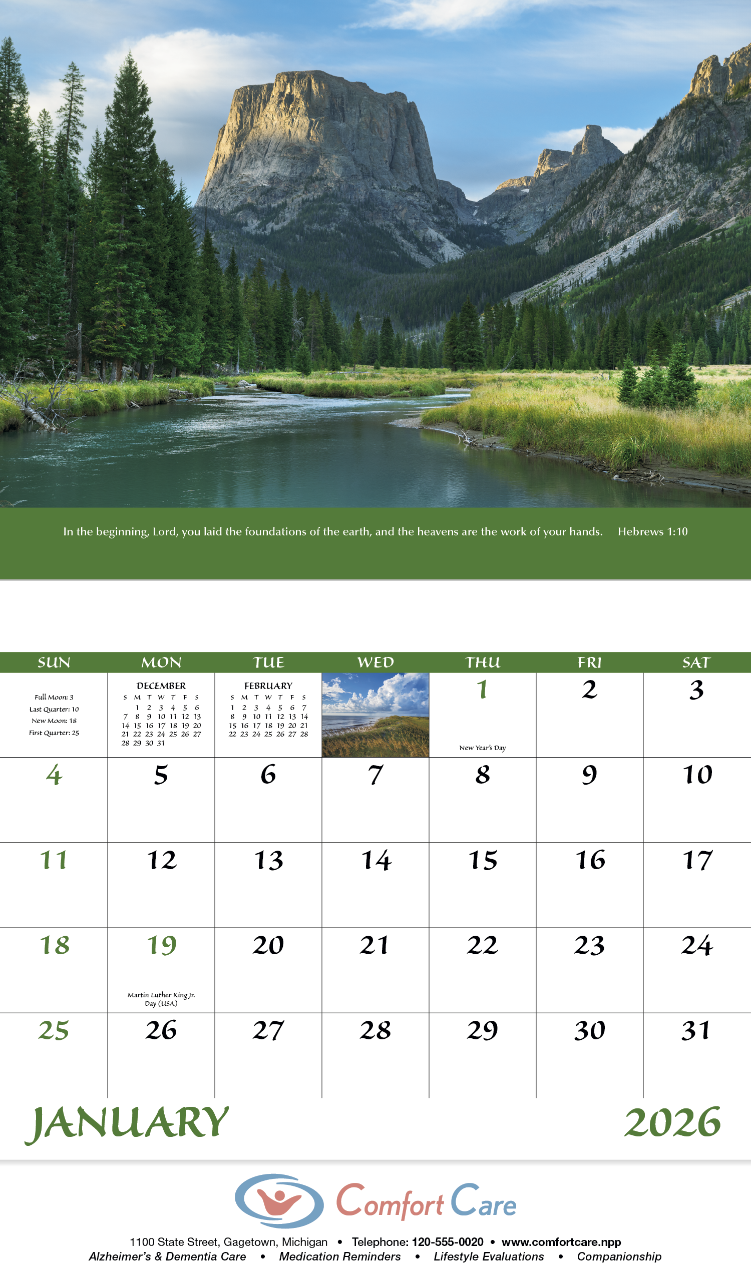 Good Value™ Eternal Word - Stapled Calendar 20