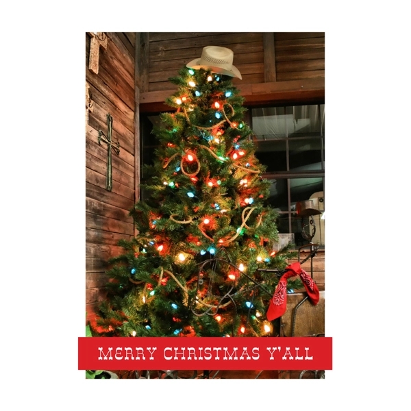 Merry Christmas Y'all Holiday Greeting Card 2