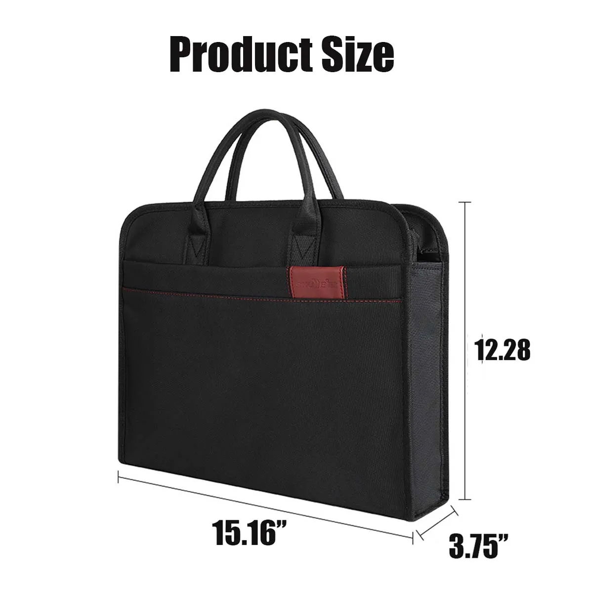 15.6 Inch Large Capacity Laptop Tote Bag Document Briefcase 6