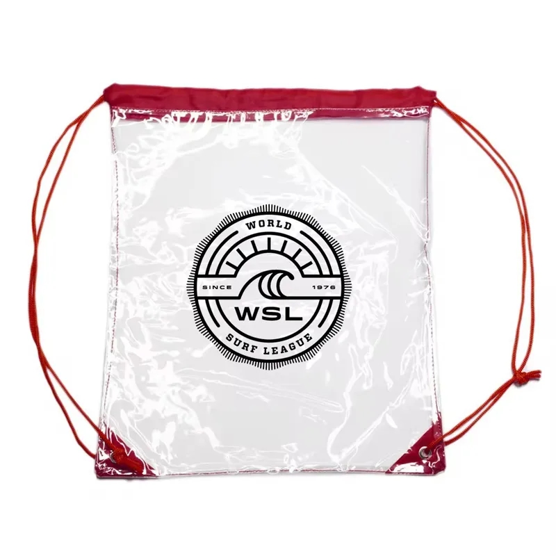 Clear PVC Stadium Drawstring Bag 5