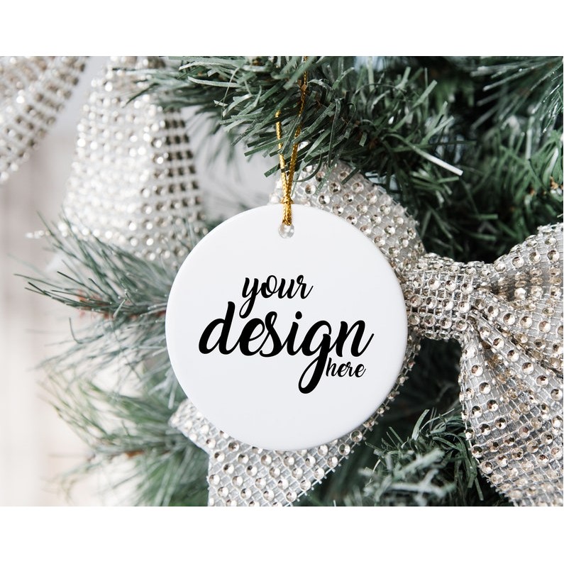 Round Ceramic Ornament 3