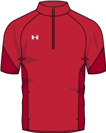 UA Squad Short Sleeve Boys'  Zip 3