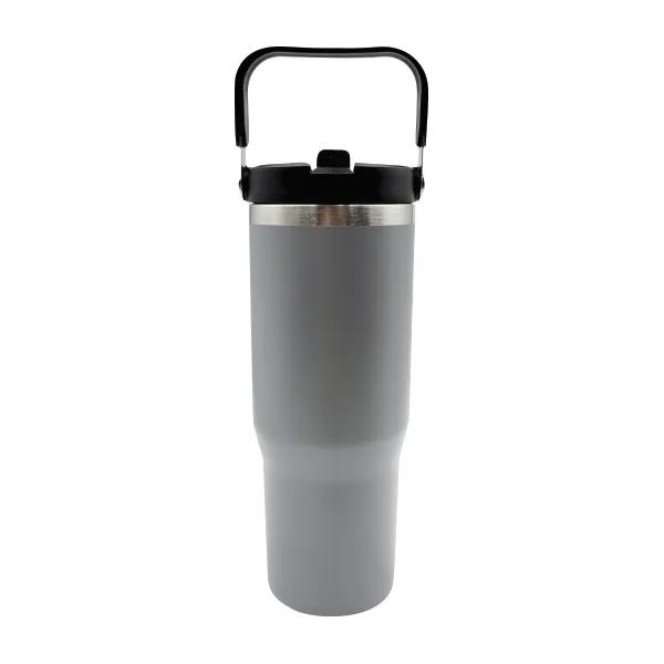 30 oz. Vacuum Insulated Travel Tumbler with Flip Straw 8