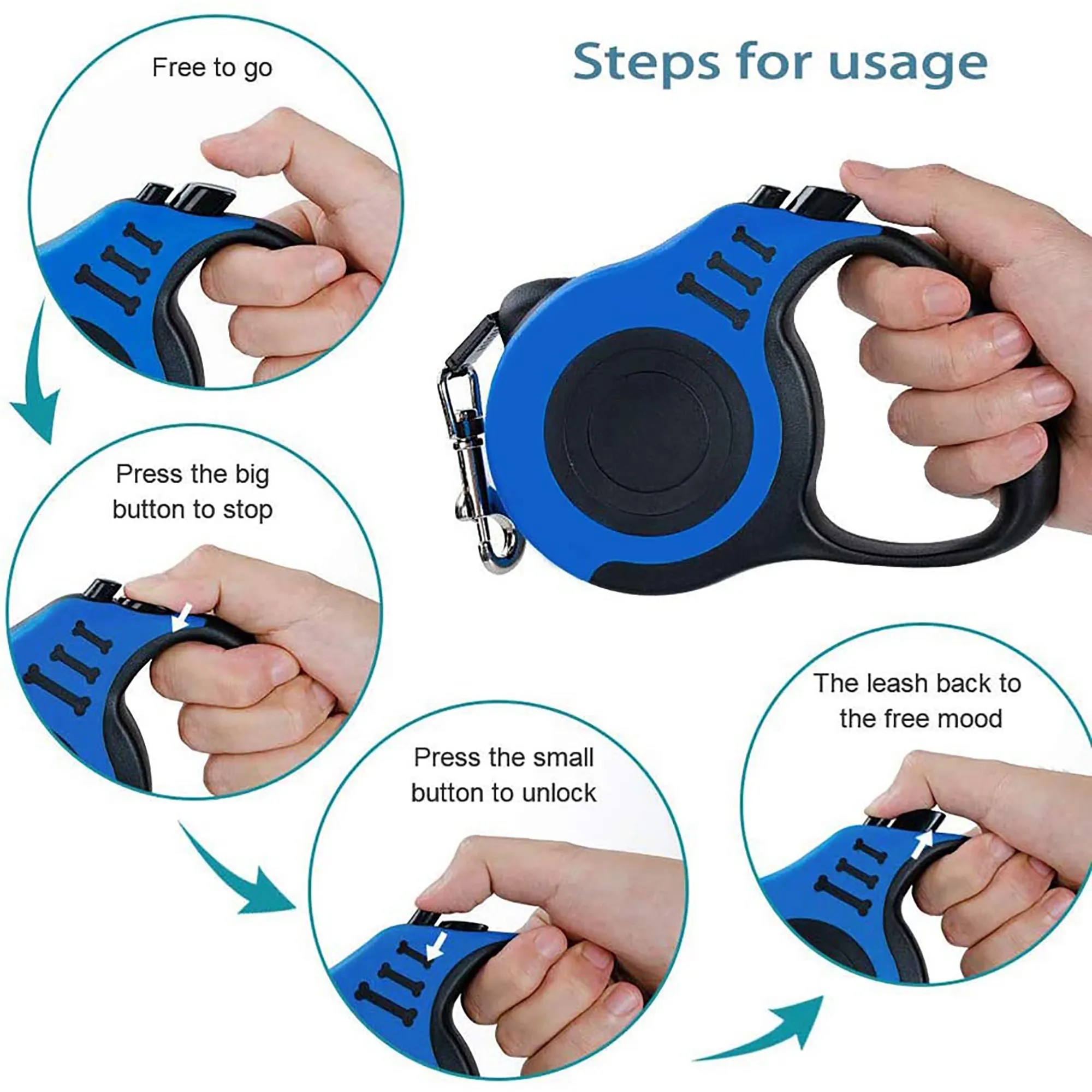 10 Ft Pet Dog Retractable Leash 3