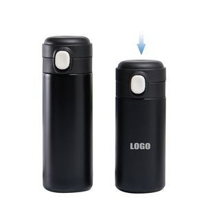 320ml Stainless Steel Cup with Double Wall Insulation Push Flip Lid 23